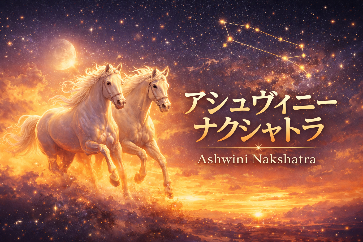 アシュヴィニー ナクシャトラとは？性格・特徴・神話をインド占星術で解説【Ashwini】