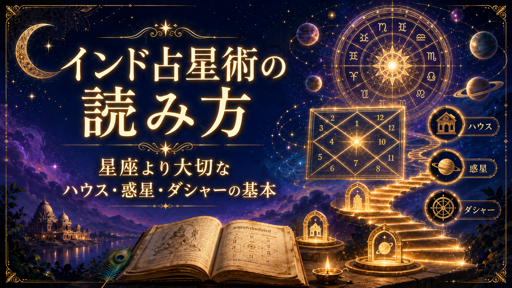インド占星術の読み方｜星座より大切なハウス・惑星・ダシャーの基本