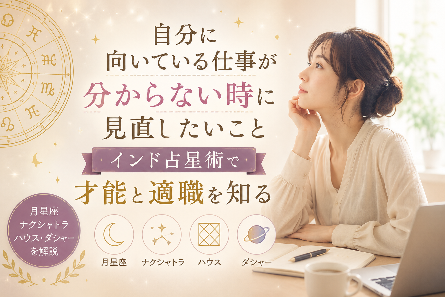 自分に向いている仕事が分からない時に見直したいこと｜インド占星術で才能と適職を知る